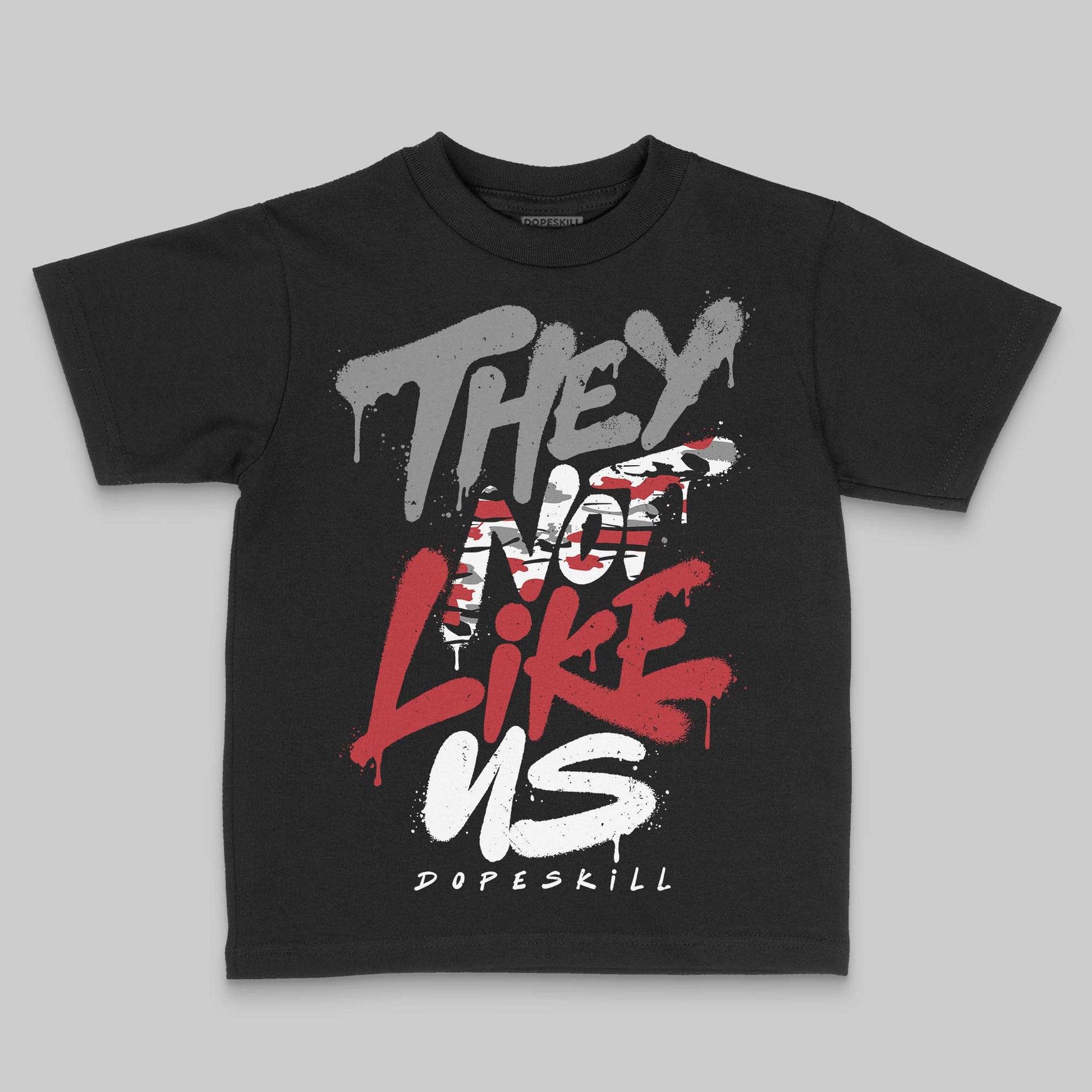 Jordan 8 Retro Bugs Bunny (2025) DopeSkill Toddler Kids T-shirt They Not Like Us Graphic Streetwear - Black