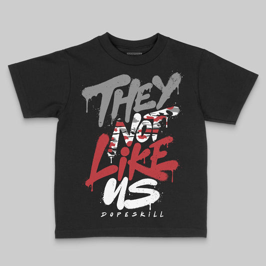 Jordan 8 Retro Bugs Bunny (2025) DopeSkill Toddler Kids T-shirt They Not Like Us Graphic Streetwear - Black
