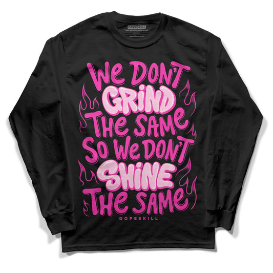 Pink Sneakers DopeSkill Long Sleeve T-Shirt Grind Shine Graphic Streetwear - Black