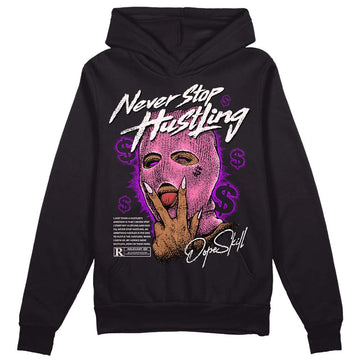 Dunk Low LX Pink Foam DopeSkill Hoodie Sweatshirt Never Stop Hustling Graphic Streetwear - Black