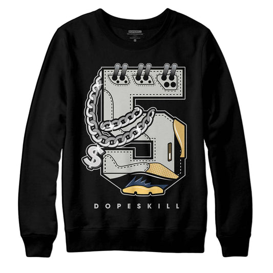 A Ma Maniere x Jordan 5 Dawn “Photon Dust” DopeSkill Sweatshirt No.5 Graphic Streetwear - Black