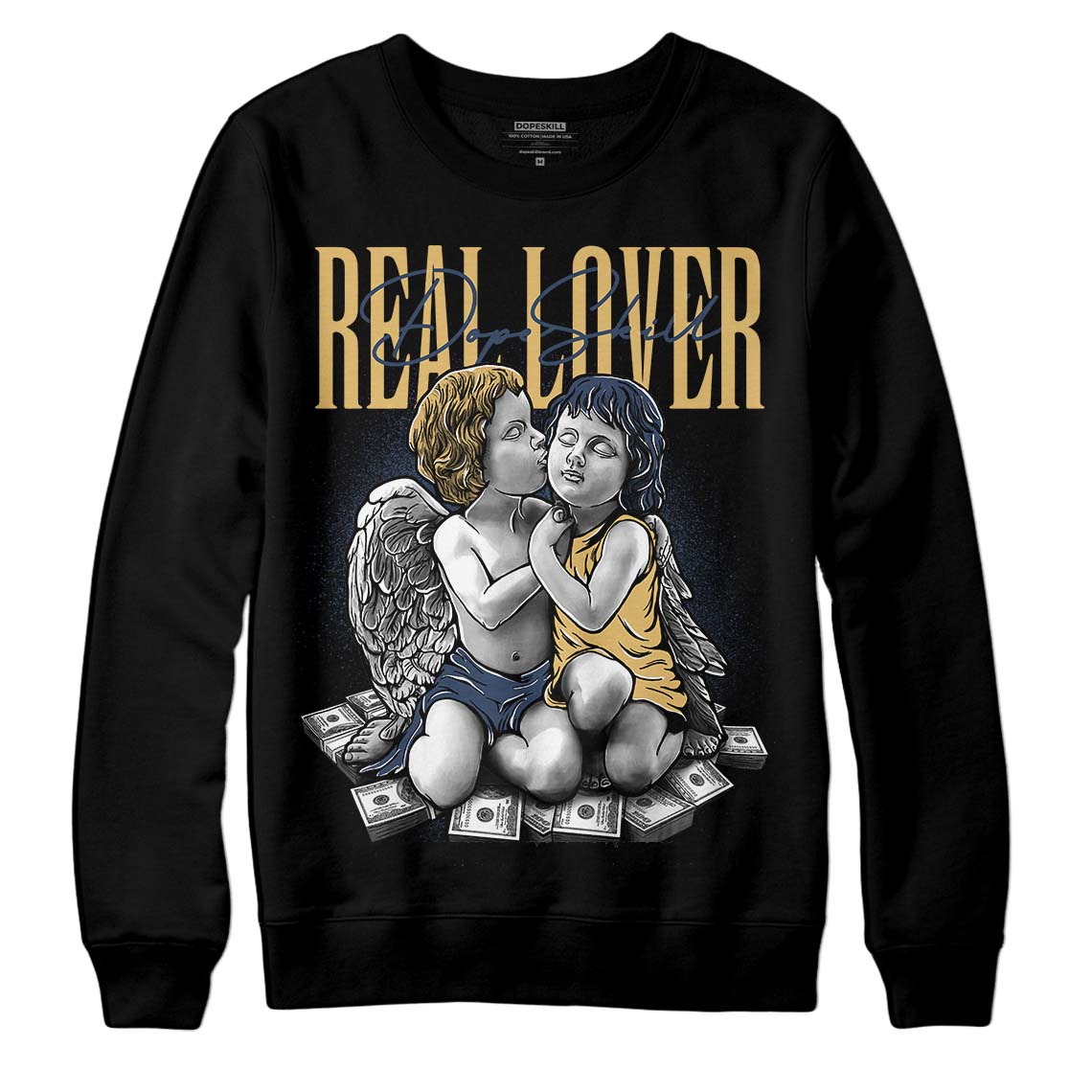 A Ma Maniere x Jordan 5 Dawn “Photon Dust” DopeSkill Sweatshirt Real Lover Graphic Streetwear - Black