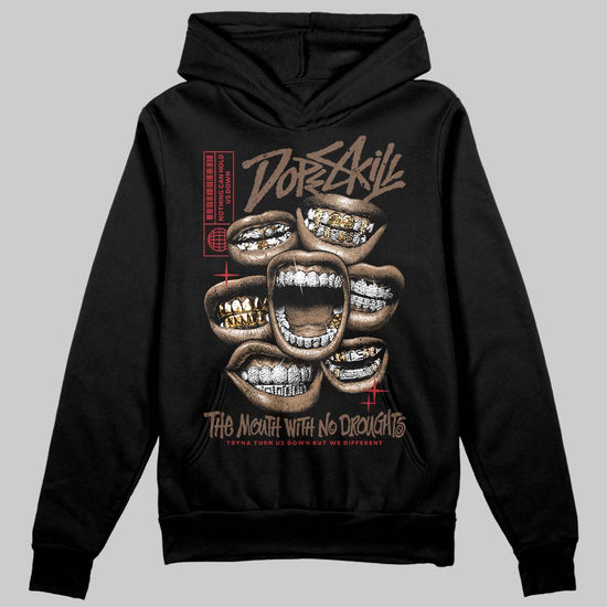 Jordan 9 'Olive' DopeSkill Hoodie Sweatshirt The Mouth With No Droughts Graphic Streetwear - Black