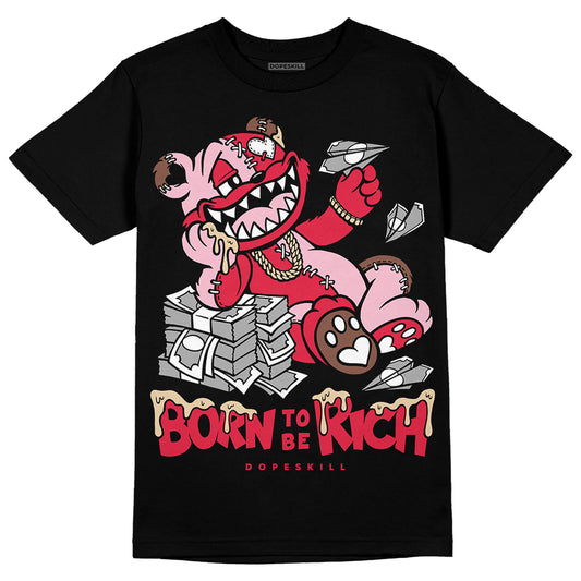 Dunk Low PRM Bacon DopeSkill T-Shirt Born To Be Rich Graphic Streetwear - Black