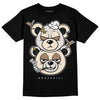 Jordan 5 SE “Sail” DopeSkill T-Shirt New Double Bear Graphic Streetwear - Black