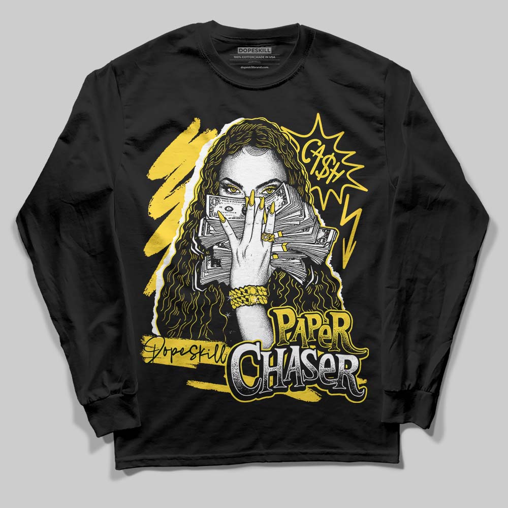 Jordan 4 Tour Yellow Thunder DopeSkill Long Sleeve T-Shirt NPC Graphic Streetwear - Black