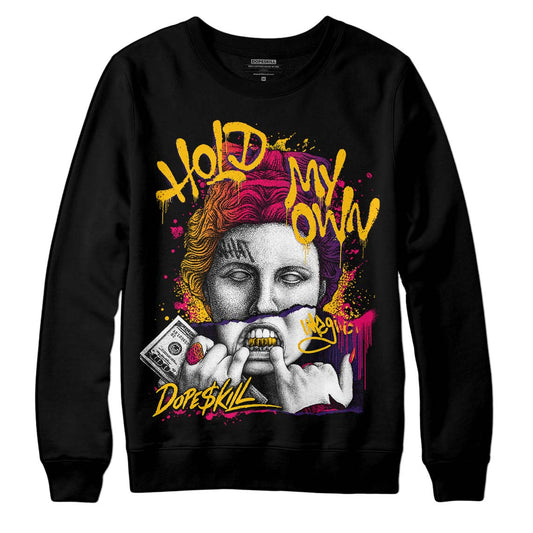 Jordan 3 Retro SP J Balvin Medellín Sunset DopeSkill Sweatshirt Hold My Own Graphic Streetwear - Black