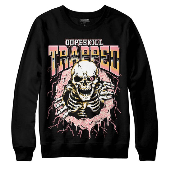 Jordan 3 GS “Red Stardust” DopeSkill Sweatshirt Trapped Halloween Graphic Streetwear - Black