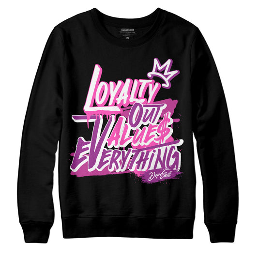 Jordan 4 GS “Hyper Violet” DopeSkill Sweatshirt LOVE Graphic Streetwear - Black