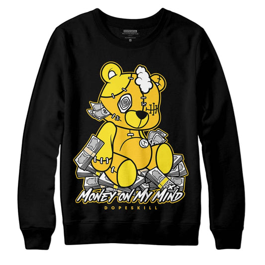 Jordan 4 Retro “Vivid Sulfur” DopeSkill Sweatshirt MOMM Bear Graphic Streetwear - Black 