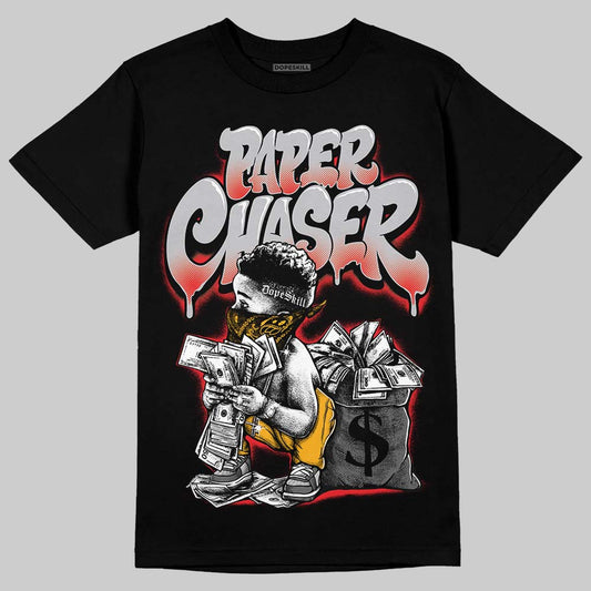 Grey Sneakers DopeSkill T-Shirt Paper Chaser Boy Graphic Streetwear - Black