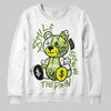 Jordan 13 Retro Bright Cactus DopeSkill Sweatshirt Smile Through The Pain Graphic Streetwear - White