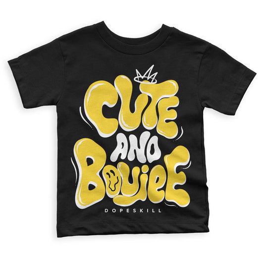 Jordan 4 Tour Yellow Thunder DopeSkill Toddler Kids T-shirt Cute and Boujee Graphic Streetwear - Black