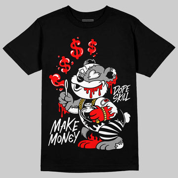 Black and White Sneakers DopeSkill T-Shirt Make Money Graphic Streetwear - Black 