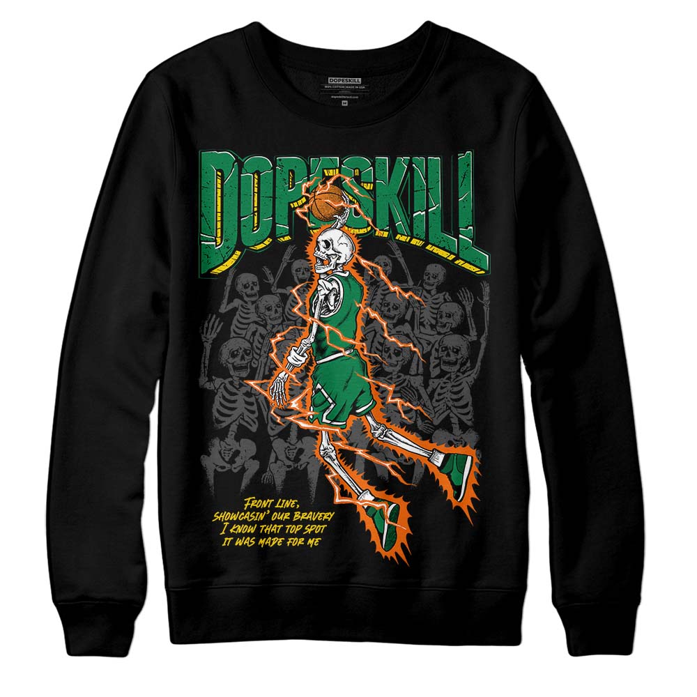 Green Sneakers DopeSkill Sweatshirt Thunder Dunk Graphic Streetwear - Black 