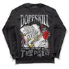 Jordan 9 Retro Fire Red DopeSkill Long Sleeve T-Shirt Sorry I've Been Trappin Graphic Streetwear - Black