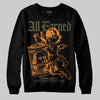 Olive Sneakers DopeSkill Sweatshirt All Earned Graphic Streetwear - Black