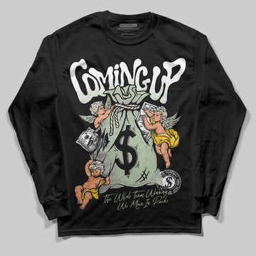 Jordan 4 WMNS “Seafoam” (2025) DopeSkill Long Sleeve T-Shirt Money Bag Coming Up Graphic Streetwear - Black