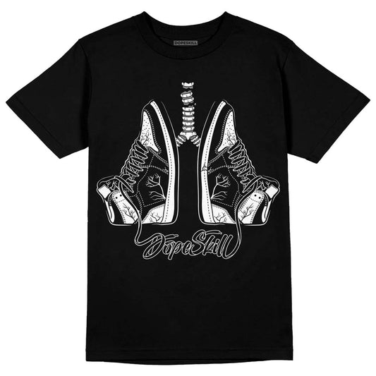Jordan 1 High OG “Black/White” DopeSkill T-Shirt Breathe Graphic Streetwear - Black