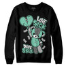 Jordan 3 "Green Glow" DopeSkill Sweatshirt Love Sick Graphic Streetwear - Black 