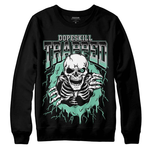 Jordan 3 "Green Glow" DopeSkill Sweatshirt Trapped Halloween Graphic Streetwear - Black