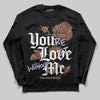 Harris Tweed x Wmns Dunk Low 'Sesame' DopeSkill Long Sleeve T-Shirt You’re Lost Without Me Graphic Streetwear - Black
