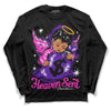 Jordan 13 Court Purple DopeSkill Long Sleeve T-Shirt Heaven Sent Graphic Streetwear - Black