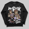 Harris Tweed x Wmns Dunk Low 'Sesame' DopeSkill Long Sleeve T-Shirt No Risk No Story Graphic Streetwear - Black