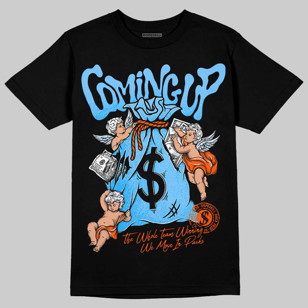 Dunk Low Futura University Blue DopeSkill T-Shirt Money Bag Coming Up Graphic Streetwear - Black