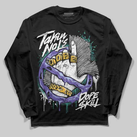 Jordan 5 OG “Grape” DopeSkill Long Sleeve T-Shirt Takin No L's Graphic Streetwear - Black