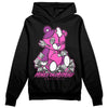 Jordan 4 GS “Hyper Violet” DopeSkill Hoodie Sweatshirt MOMM Bear Graphic Streetwear - Black