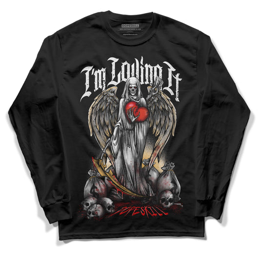 Jordan 11 "Gratitude" DopeSkill Long Sleeve T-Shirt New I'm Loving It Graphic Streetwear - Black