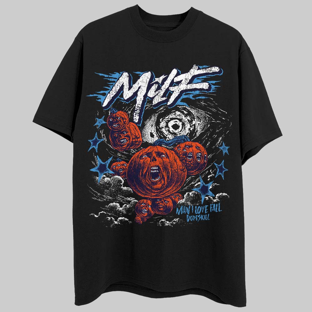 Jordan 3 "Midnight Navy" DopeSkill T-Shirt MILF Graphic Streetwear - Black