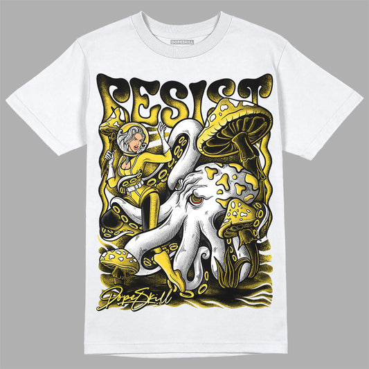 Jordan 4 Tour Yellow Thunder DopeSkill T-Shirt Resist Graphic Streetwear - White