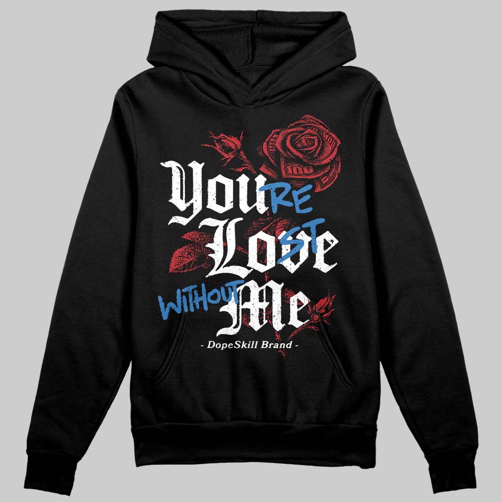 Jordan 8 Retro Bugs Bunny (2025) DopeSkill Hoodie Sweatshirt You’re Lost Without Me Graphic Streetwear - Black