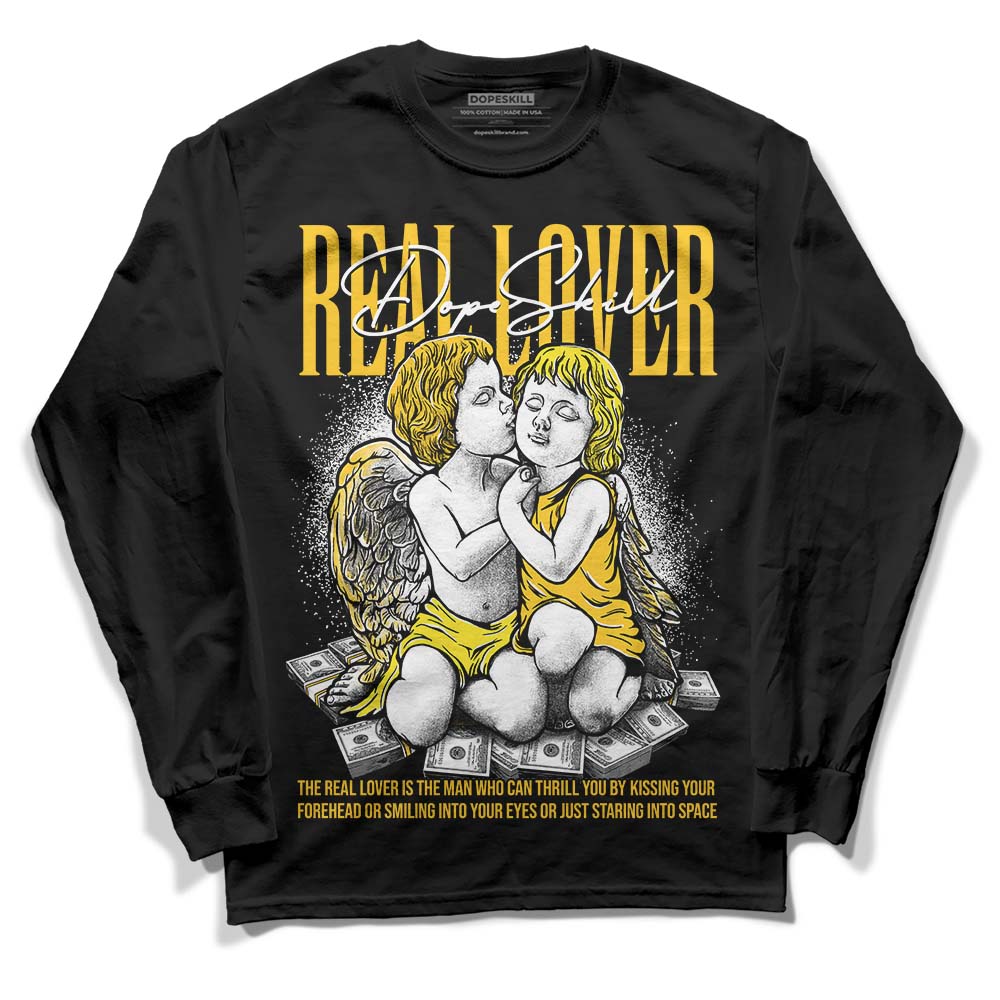 Jordan 4 Retro “Vivid Sulfur” DopeSkill Long Sleeve T-Shirt Real Lover Graphic Streetwear - Black 