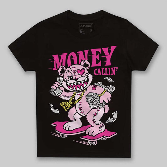 Pink Sneakers DopeSkill Toddler Kids T-shirt Money Callin' Graphic Streetwear - Black
