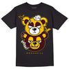 Dunk Yellow Bordeaux DopeSkill T-Shirt New Double Bear Graphic Streetwear - Black