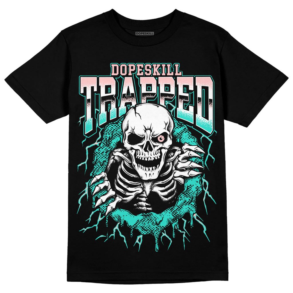 Dunk Low Green Snakeskin DopeSkill T-Shirt Trapped Halloween Graphic Streetwear - Black 