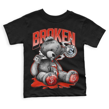 Jordan 6 Retro Toro Bravo DopeSkill Toddler Kids T-shirt Sick Bear Graphic Streetwear - Black