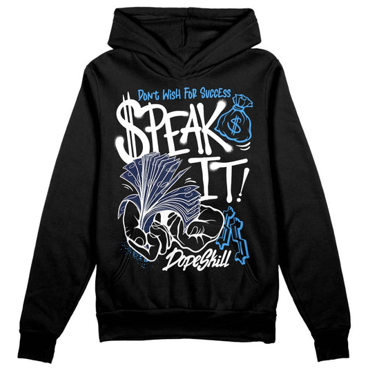 Jordan Spiz’ike Low “White/Obsidian” DopeSkill Hoodie Sweatshirt Speak It Graphic Streetwear - Black