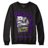 Jordan 12 “Field Purple” DopeSkill Sweatshirt Paid In Full Graphic Streetwear - Black