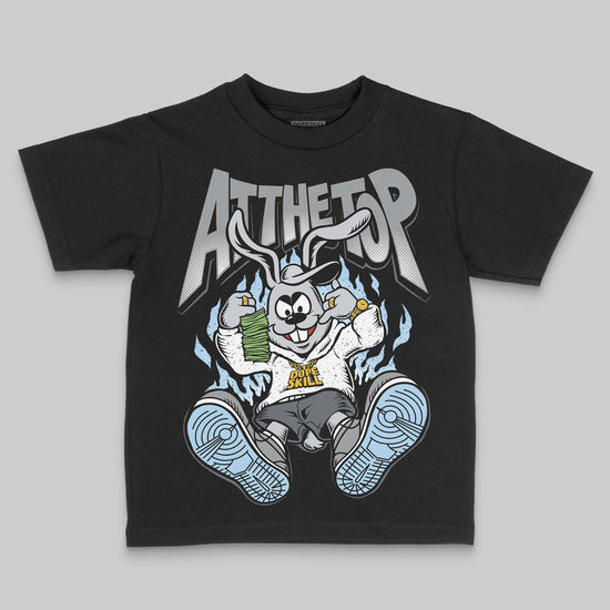 Jordan 5 Retro Wolf Grey (2026) DopeSkill Toddler Kids T-shirt At The Top Graphic Streetwear - Black