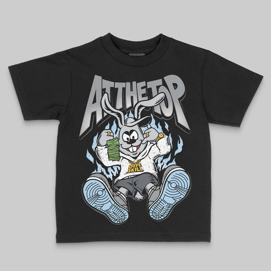 Jordan 5 Retro Wolf Grey (2026) DopeSkill Toddler Kids T-shirt At The Top Graphic Streetwear - Black