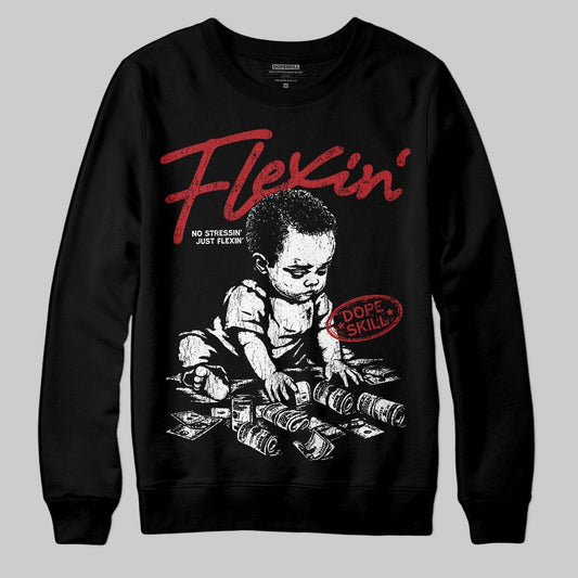 Jordan 14 Golf “Last Shot” DopeSkill Sweatshirt Flexin' Graphic Streetwear - Black