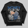 Jordan 1 Low OG “Storm Blue” DopeSkill Long Sleeve T-Shirt MOMM Graphic Streetwear - Black