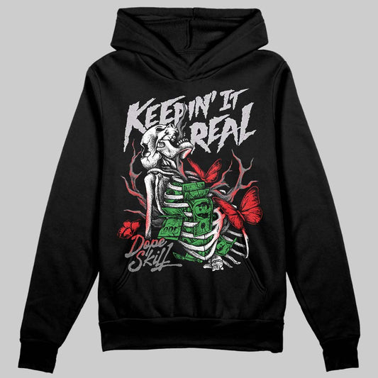 Grey Sneakers DopeSkill Hoodie Sweatshirt Keepin' It Real Graphic Streetwear - black