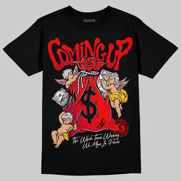 Jordan 1 Retro High OG "Satin Bred" DopeSkill T-Shirt Money Bag Coming Up Graphic Streetwear - black