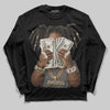 Jordan 4 Retro Cave Stone DopeSkill Long Sleeve T-Shirt Rich Youth Graphic Streetwear - Black