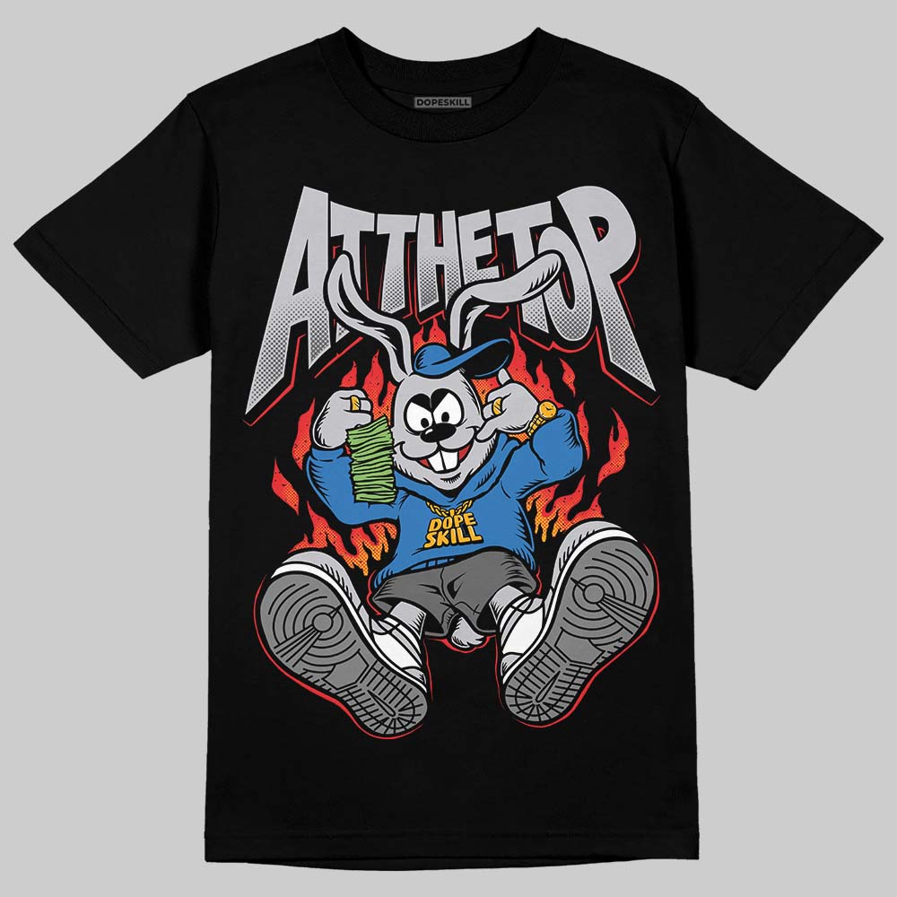 Grey Sneakers DopeSkill T-Shirt At The Top Graphic Streetwear - Black